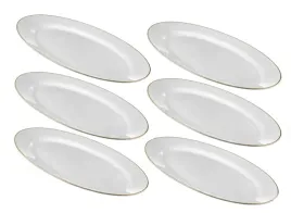 polmiski-owalne-biale-szklane-gladkie-ze-zlota-obwodka-30x23cm-kpl-6