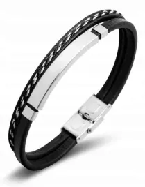 bransoleta-pierre-ricaud-pr652-5bl-meska-skorzana