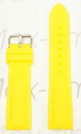pasek-do-zegarka-silikonowy-zolty-20-mm