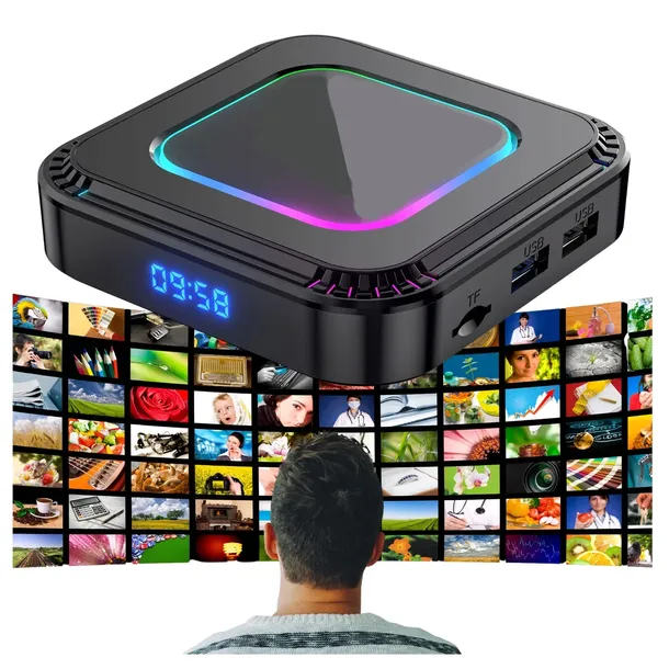 SMART BOX TV 4K 8K ANDROID 13 WIFI 6 BLUETOOTH 5 PRZYSTAWKA TV MODEL 2025