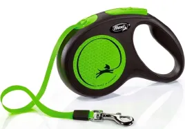 smycz-flexi-new-neon-s-tasma-5m-do-15kg-zielona