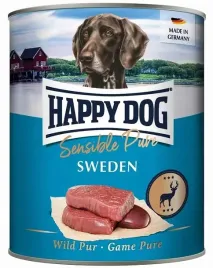 happy-dog-karma-mokra-dla-psa-sensible-pure-sweden-dziczyzna-100percent-800g
