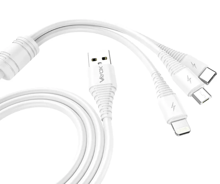 kabel-usb-3w1-lightning-usb-c-microusb-3a-1m-vayox-kolor-bialy