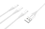 kabel-usb-3w1-lightning-usb-c-microusb-3a-1m-vayox-kod-producenta-bx12315