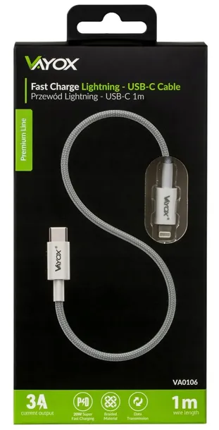 kabel-usb-c-lightning-do-iphone-pd-20w-3a-1m-vayox-stan-nowy-kod-producenta-va0106