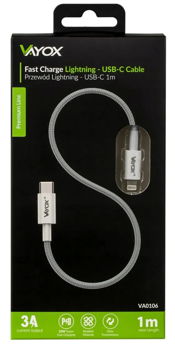 kabel-usb-c-lightning-do-iphone-pd-20w-3a-1m-vayox
