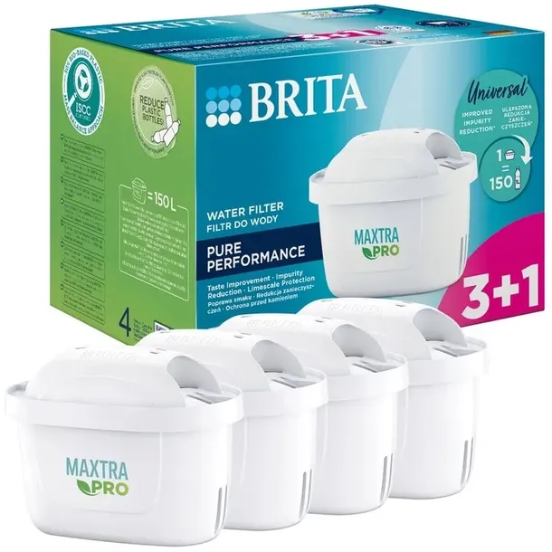 BRITA MAXTRA PLUS+ NEW WKŁAD FILTR DO WODY 4 SZT NAJNOWSZY MODEL