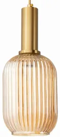 lampa-wiszaca-szklana-moderna-slim-zlota-bursztyno