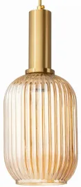 lampa-wiszaca-szklana-moderna-slim-zlota-bursztyn