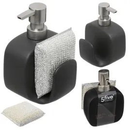 dozownik-na-plyn-z-gabka-czarny-400-ml-organizer