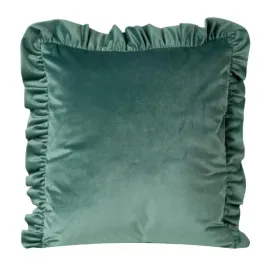 zielona-poszewka-na-poduszke-falbanka-velvet-45x45