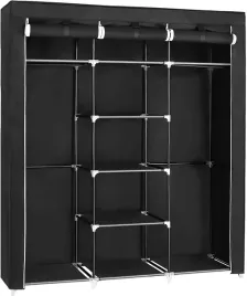 garderoba-modulowa-150cm-czarna-szafa-loft-ubrania