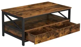 rustykalny-stolik-kawowy-do-biura-lawa-2-szuflady