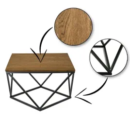 stolik-kawowy-czarny-loft-ciemny-dab-wenge-60-cm