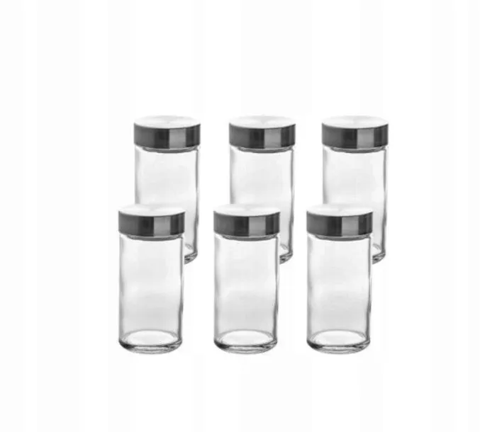 pojemnik-sloik-na-przyprawy-szklany-zestaw-szklane-sloiczki-6-sztuk-95-cm-stan-nowy-material-wykonania-szklo