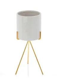 kwietnik-metalowy-zloty-stojacy-maly-z-doniczka-ceramiczna-biala-zestaw