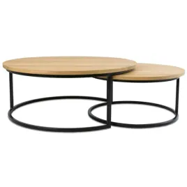 komplet-2-stolikow-debowy-blat-oakloft-70-i-90-cm
