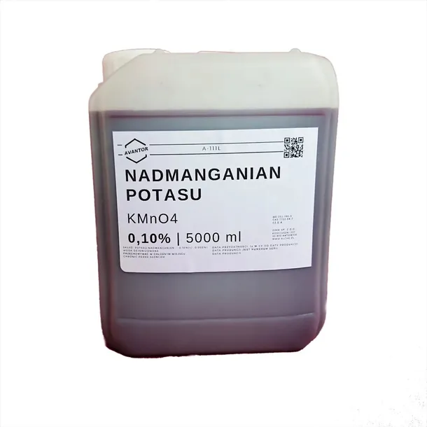 Nadmanganian potasu. Wodny roztwór 0,10%. 5000 ml.