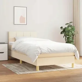 lozko-kontynentalne-z-materacem-kremowe-tkanina