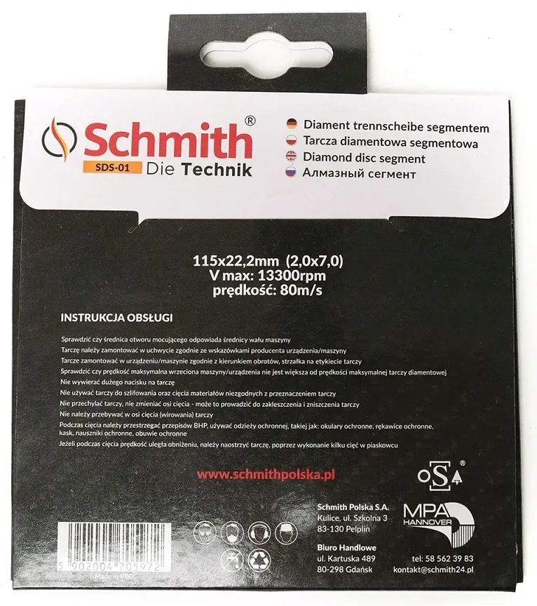 tarcza-diamentowa-segmentowa-115mm-schmith