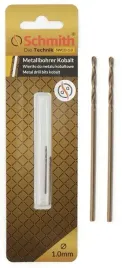 schmith-wiertlo-do-metalu-kobaltowe-1mm-2szt-zestaw-do-stali-zeliwa-metalu
