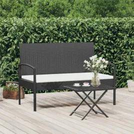 lawka-ogrodowa-z-poduszka-czarna-105-cm-polirat