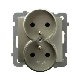 ospel-as-gniazdo-podwojne-z-uziemieniem-satyna-light-kontakt-gp-2grz-m-45