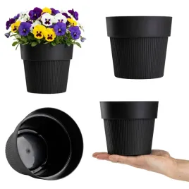 donica-plastikowa-czarna-oslonka-okragla-prazkowana-kwiaty-145cm-do-domu