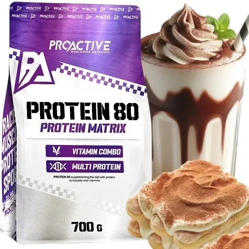 BIAŁKO WPC ODŻYWKA BIAŁKOWA w proszku ProActive Protein 80 700g TIRAMISU