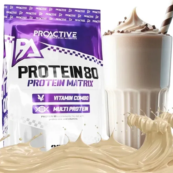 BIAŁKO odżywka białkowa mix białek ProActive Protein 80 2250g BIAŁA CZEKO