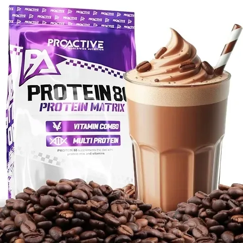 BIAŁKO odżywka białkowa mix białek ProActive Protein 80 2250g KAWOWE LATTE
