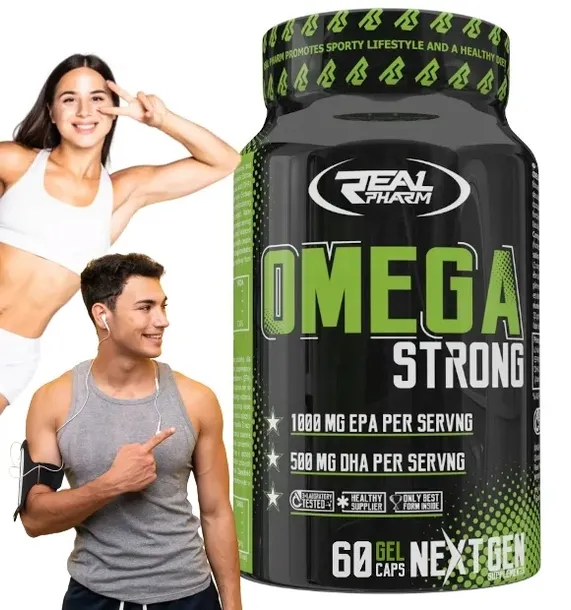 Omega 3 STRONG 1000mg KWASY TŁUSZCZOWE EPA DHA x60