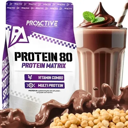 BIAŁKO WPC ODŻYWKA BIAŁKOWA proszku ProActive Protein 80 700g CZEKO ORZECH