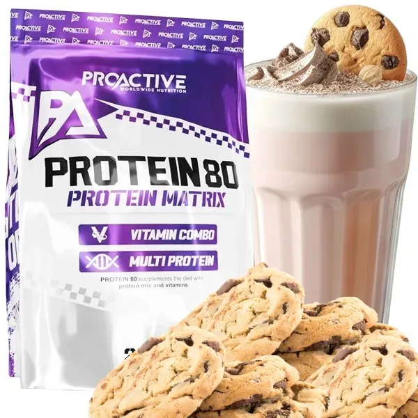 BIAŁKO odżywka białkowa mix białek ProActive Protein 80 2250g CIASTKO