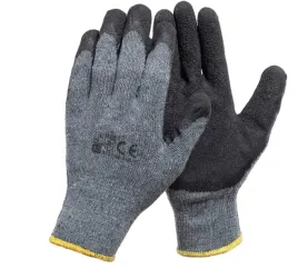rekawice-robocze-szaro-czarne-porowate-wytrzymale