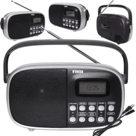 przenosne-radio-kuchenne-noveen-pr850-zegar-budzik-bateryjne-baterie-siec