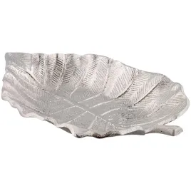 patera-aluminiowa-dekoracyjna-srebrny-lisc-23x14cm