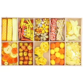 zestaw-ozdob-hobby-klamerki-wstazki-guziki-zolty