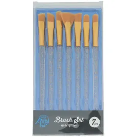 pedzle-plaskie-do-farb-olejnych-glitter-7-sztuk-duzy-zestaw-faber-castell