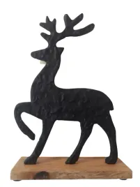 figurka-renifer-czarna-metal-drewno-dekoracja-swiateczna-glamour-22x15cm