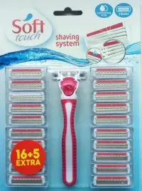 maszynka-do-golenia-wklady-3-ostrza-soft-touch-rozowa-16-sztuk-5-gratis