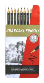 zestaw-olowkow-weglowych-do-szkicowania-rysunku-artist-pencils-10-sztuk