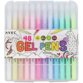 dlugopisy-zelowe-kolorowe-brokat-pastel-neon-metaliczne-box-48-sztuk-avec-5