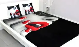 koc-polarowy-150x200-mlodziezowy-kiss-usta-czerwone-polar