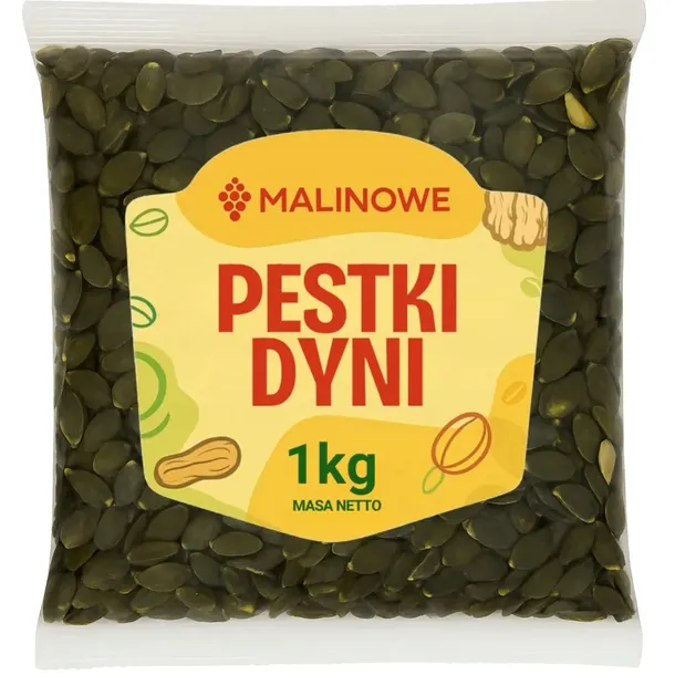 NATURALNE PESTKI DYNI ŁUSKANE 1kg ŚWIEŻE