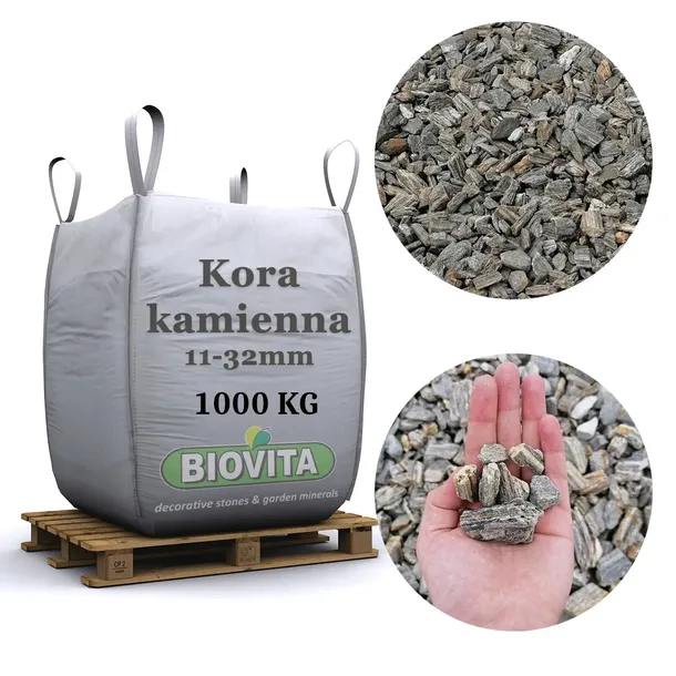 Kamień kora kamienna gnejs 11-31mm 1000kg TONA