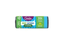 gosia-worki-na-smieci-eko-35l-z-tasma-15szt-grafit