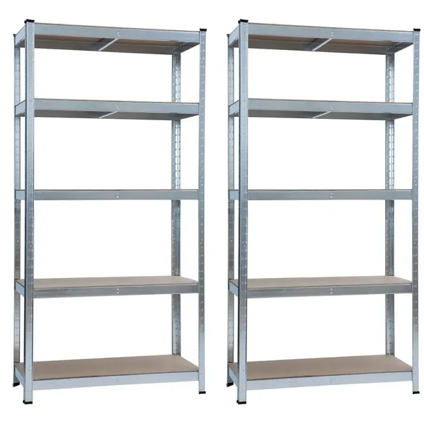 2x REGAŁ METALOWY MAGAZYNOWY WARSZTATOWY GARAŻOWY DO PIWNICY 180x90x40 cm