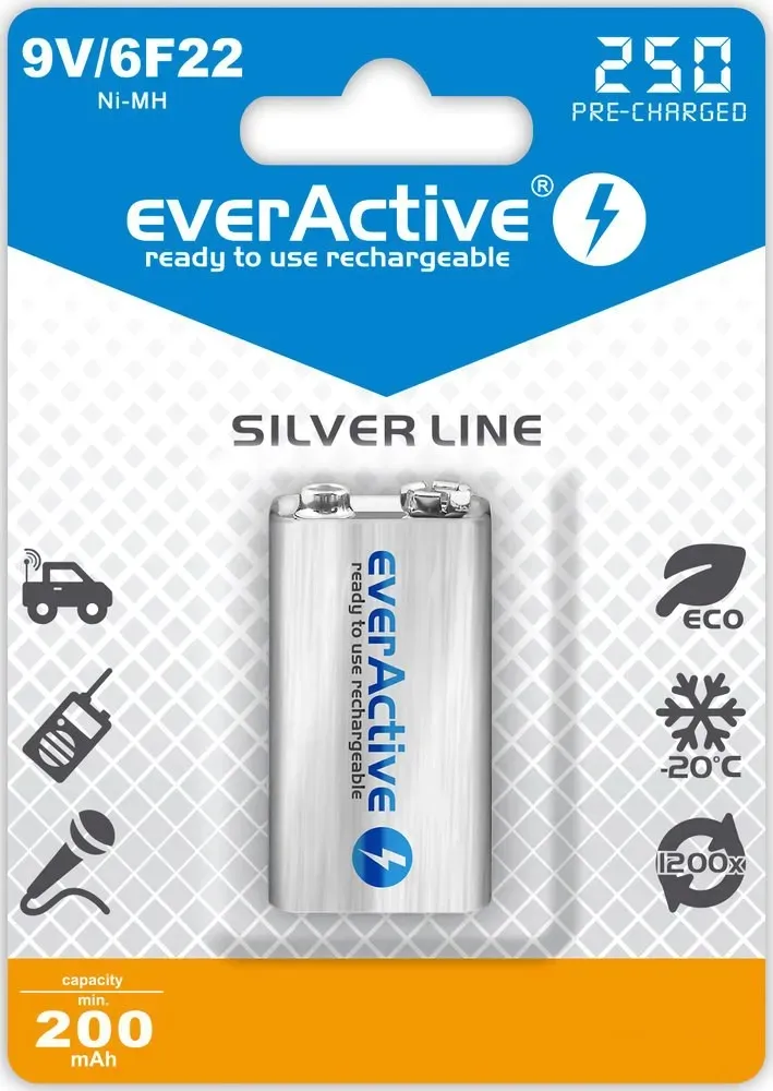 akumulatorek-9v-silver-line-everactive-200-mah