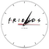 zegar-scienny-matowy-friends-bialy